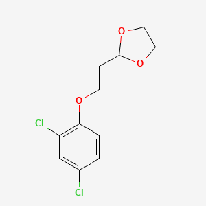 molecular formula C11H12Cl2O3 B7847317 2-[2-(2,4-Dichloro-phenoxy)ethyl]-1,3-dioxolane 