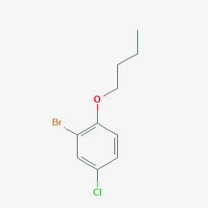 molecular formula C10H12BrClO B7847332 2-Bromo-1-butoxy-4-chlorobenzene 