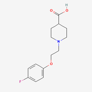 molecular formula C14H18FNO3 B7847346 1-(2-(4-Fluorophenoxy)ethyl)piperidine-4-carboxylic acid 