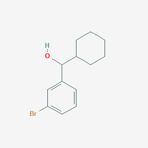 molecular formula C13H17BrO B7847351 (3-Bromophenyl)(cyclohexyl)methanol 