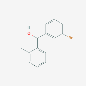 molecular formula C14H13BrO B7847372 (3-Bromophenyl)(o-tolyl)methanol 