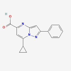 7-Cyclopropyl-2-phenylpyrazolo[1,5-a]pyrimidine-5-carboxylic acid