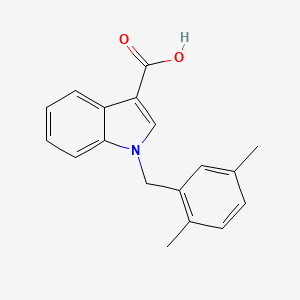 1-(2,5-dimethylbenzyl)-1H-indole-3-carboxylic acid