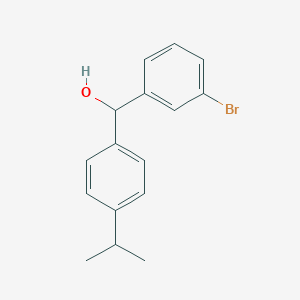 molecular formula C16H17BrO B7847408 (3-Bromophenyl)(4-isopropylphenyl)methanol 