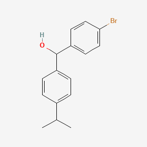 molecular formula C16H17BrO B7847410 (4-Bromophenyl)(4-isopropylphenyl)methanol 