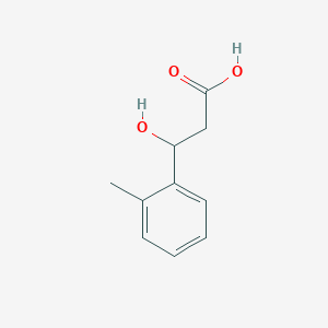 molecular formula C10H12O3 B7847417 3-Hydroxy-3-(o-tolyl)propanoic acid 