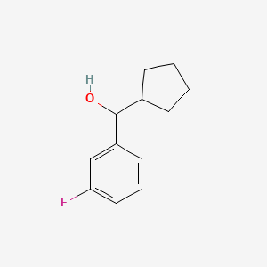 molecular formula C12H15FO B7847432 Cyclopentyl(3-fluorophenyl)methanol 