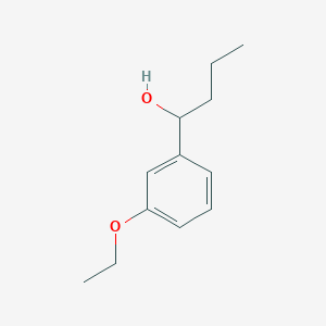 molecular formula C12H18O2 B7847433 1-(3-Ethoxyphenyl)butan-1-ol 