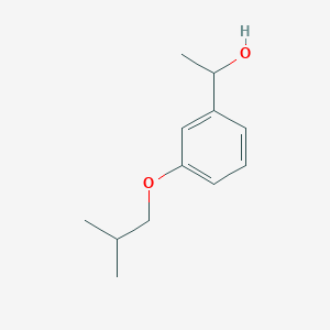 molecular formula C12H18O2 B7847440 1-(3-Isobutoxyphenyl)ethanol 