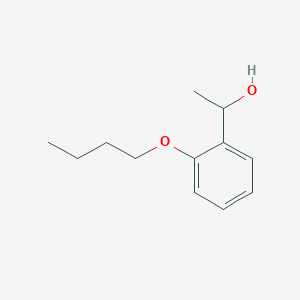 molecular formula C12H18O2 B7847453 1-(2-Butoxyphenyl)ethanol 