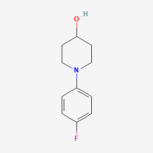 molecular formula C11H14FNO B7847461 1-(4-Fluorophenyl)piperidin-4-ol CAS No. 681481-96-9