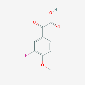 molecular formula C9H7FO4 B7847476 (3-Fluoro-4-methoxyphenyl)glyoxylic acid 