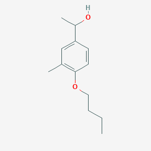 molecular formula C13H20O2 B7847489 1-(4-n-Butoxy-3-methylphenyl)ethanol 