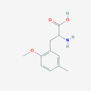 molecular formula C11H15NO3 B7847495 2-Amino-3-(2-methoxy-5-methylphenyl)propanoic acid 