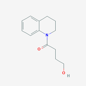 molecular formula C13H17NO2 B7847499 4-Hydroxy-1-(1,2,3,4-tetrahydroquinolin-1-yl)butan-1-one 