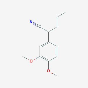 molecular formula C13H17NO2 B7847503 2-(3,4-Dimethoxyphenyl)pentanenitrile 
