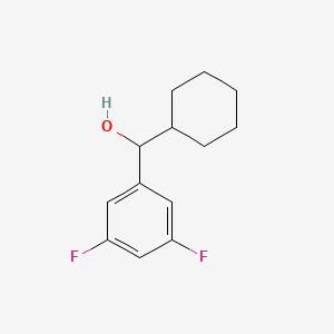 molecular formula C13H16F2O B7847529 Cyclohexyl (3,5-difluorophenyl)methanol 