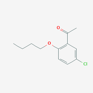 molecular formula C12H15ClO2 B7847531 2'-n-Butoxy-5'-chloroacetophenone 