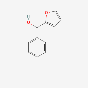 molecular formula C15H18O2 B7847556 4-tert-Butylphenyl-(2-furyl)methanol 