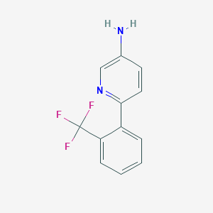 molecular formula C12H9F3N2 B7847570 6-(2-(Trifluoromethyl)phenyl)pyridin-3-amine 