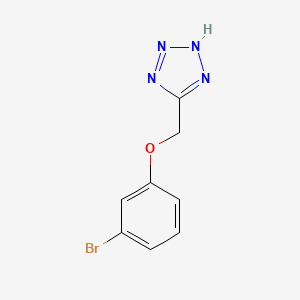 molecular formula C8H7BrN4O B7847612 5-[(3-Bromophenoxy)methyl]-1H-1,2,3,4-tetrazole 