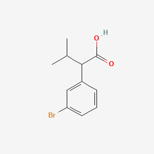 molecular formula C11H13BrO2 B7847633 2-(3-Bromophenyl)-3-methylbutanoic acid 