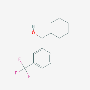 molecular formula C14H17F3O B7847637 环己基(3-(三氟甲基)苯基)甲醇 