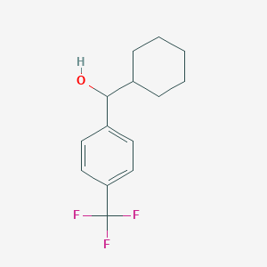 molecular formula C14H17F3O B7847641 环己基[4-(三氟甲基)苯基]甲醇 