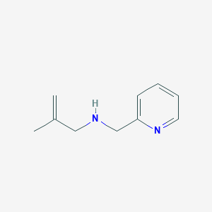 molecular formula C10H14N2 B7847732 2-methyl-N-(pyridin-2-ylmethyl)prop-2-en-1-amine 