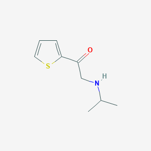 molecular formula C9H13NOS B7847752 2-Isopropylamino-1-thiophen-2-yl-ethanone 