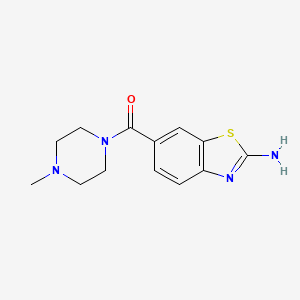 molecular formula C13H16N4OS B7847783 6-(4-Methylpiperazine-1-carbonyl)-1,3-benzothiazol-2-amine 