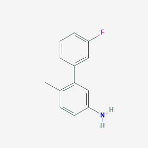 molecular formula C13H12FN B7847802 3-(3-Fluorophenyl)-4-methylaniline 