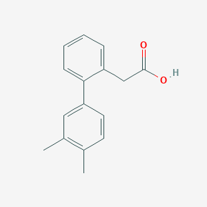 molecular formula C16H16O2 B7847833 2-[2-(3,4-Dimethylphenyl)phenyl]acetic acid 