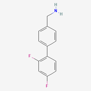 molecular formula C13H11F2N B7847866 [4-(2,4-Difluorophenyl)phenyl]methanamine 