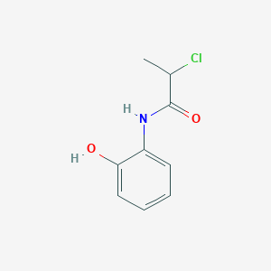 molecular formula C9H10ClNO2 B7847888 2-chloro-N-(2-hydroxyphenyl)propanamide 