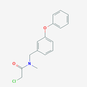 molecular formula C16H16ClNO2 B7847889 2-Chloro-N-methyl-N-(3-phenoxybenzyl)acetamide 
