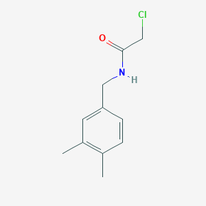 molecular formula C11H14ClNO B7847910 2-chloro-N-(3,4-dimethylbenzyl)acetamide 