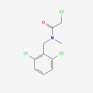 molecular formula C10H10Cl3NO B7847921 2-Chloro-N-(2,6-dichloro-benzyl)-N-methyl-acetamide 