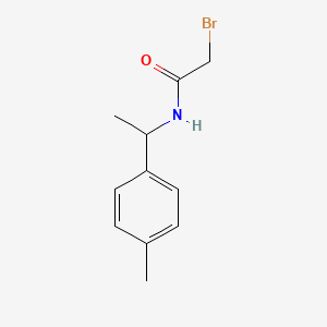 molecular formula C11H14BrNO B7847933 2-Bromo-N-(1-(p-tolyl)ethyl)acetamide 