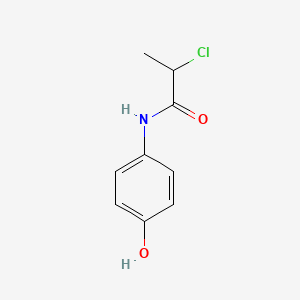 molecular formula C9H10ClNO2 B7847976 2-chloro-N-(4-hydroxyphenyl)propanamide 