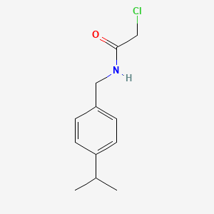 molecular formula C12H16ClNO B7847990 2-chloro-N-[4-(propan-2-yl)benzyl]acetamide 