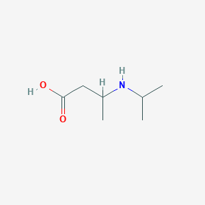 molecular formula C7H15NO2 B7848038 Butanoic acid, 3-[(1-methylethyl)amino]- CAS No. 16217-38-2