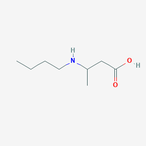 molecular formula C8H17NO2 B7848053 Butanoic acid, 3-(butylamino)- CAS No. 112996-50-6