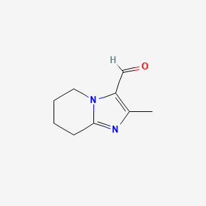molecular formula C9H12N2O B7848070 2-Methyl-5,6,7,8-tetrahydroimidazo[1,2-a]pyridine-3-carbaldehyde 