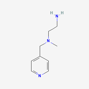 molecular formula C9H15N3 B7848083 N1-Methyl-N1-(pyridin-4-ylmethyl)ethane-1,2-diamine 