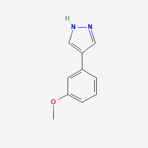 molecular formula C10H10N2O B7848103 4-(3-Methoxyphenyl)-1H-pyrazole 