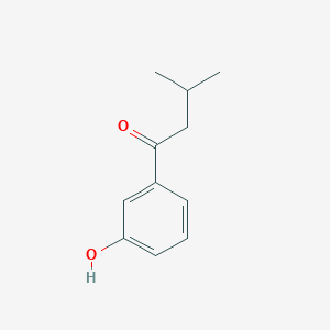 molecular formula C11H14O2 B7848105 1-(3-Hydroxyphenyl)-3-methylbutan-1-one 