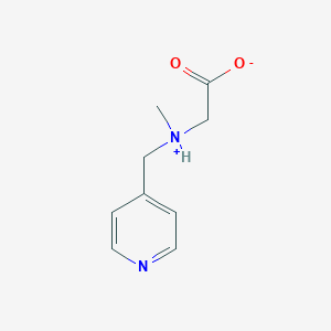 molecular formula C9H12N2O2 B7848130 2-[Methyl(pyridin-4-ylmethyl)azaniumyl]acetate 