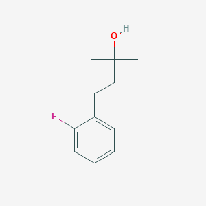 molecular formula C11H15FO B7848138 4-(2-Fluorophenyl)-2-methylbutan-2-ol 