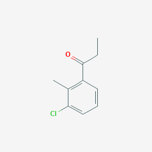 molecular formula C10H11ClO B7848147 1-(3-Chloro-2-methylphenyl)propan-1-one 